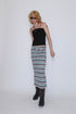 SPIRAL BUTTON THREE STRAP CAMISOLE -BLACK-